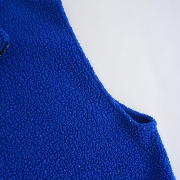 REI Blue Teddy Bear Fleece Outdoor Hiking Performance Wear Zip Up Sweater Vest L - Picture 8 of 9